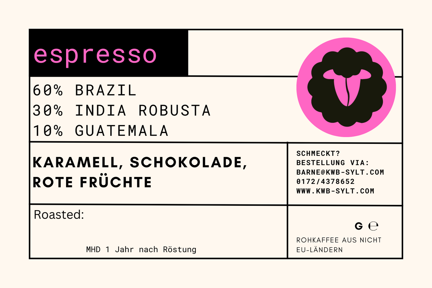 espresso | House blend